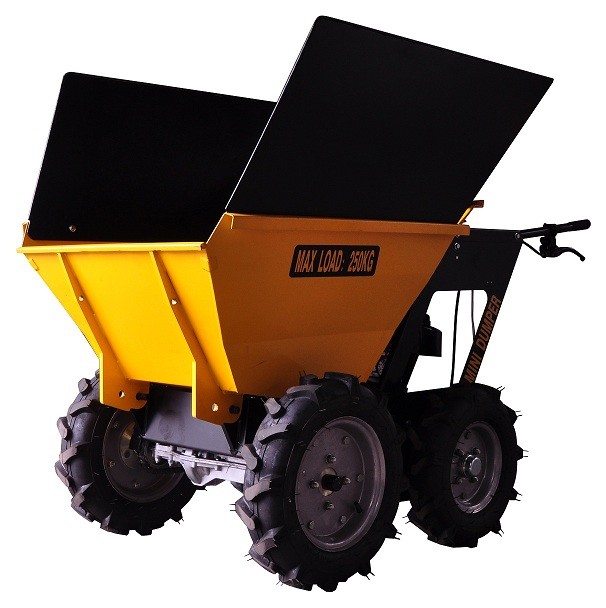 Motor Wheelbarrow with Extension Sides , B&S Engine 750 , Four Wheels